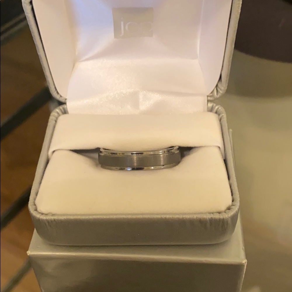 Triton tungsten wedding band